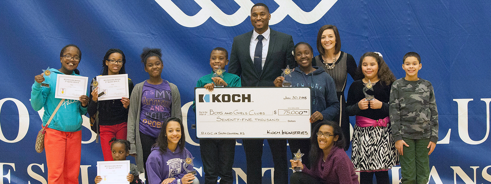 Koch Donates $75,000 to Boys and Girls Club